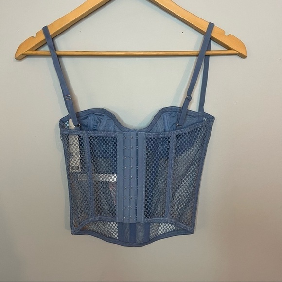 Urban Outfitters Out From Under Modern Love Overdrive Fishnet Corset Sz S NWT - Picture 12 of 16